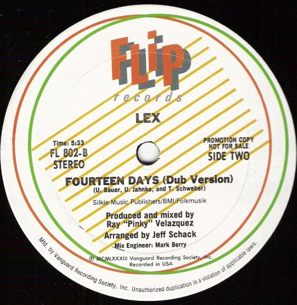 Lex - Fourteen Days | Flip Records (FL 802) - 2 Lex - Fourteen Days | Flip Records (FL 802) - 2