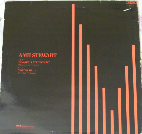 Amii Stewart - Working Late Tonight | RCA (PC 61196) - 2