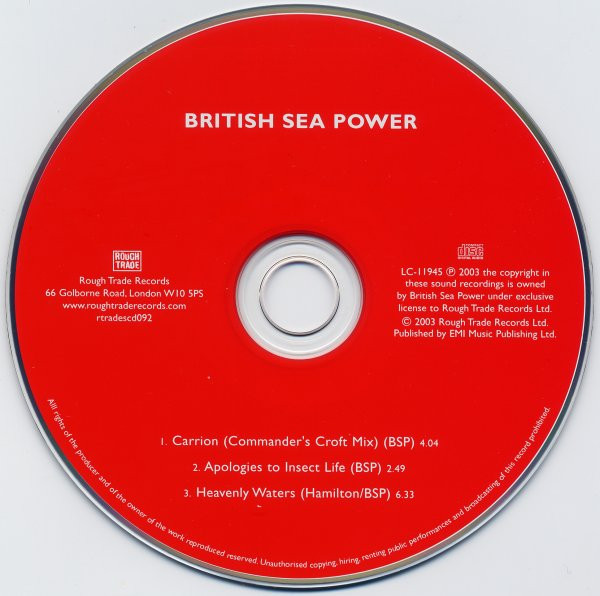 British Sea Power - Carrion / Apologies To Insect Life | Rough Trade (rtradescd092) - 3
