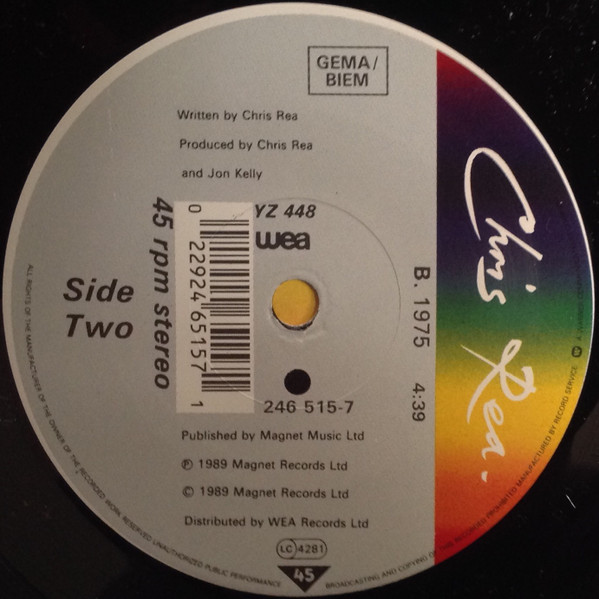 Chris Rea - That's What They Always Say (Remix) | WEA (246 515-7) - 4