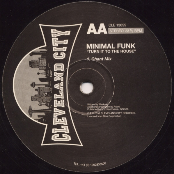 Minimal Funk - Turn It To The House | Cleveland City (CLE 13055) - 2 Minimal Funk - Turn It To The House | Cleveland City (CLE 13055) - 2
