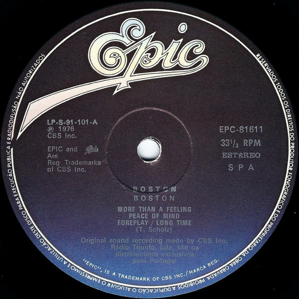 Boston - Boston | Epic (EPC 81611) - 3