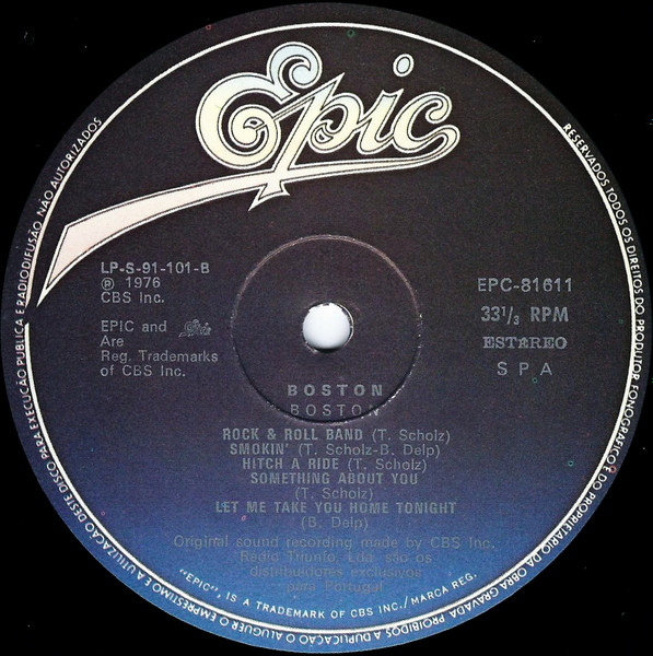 Boston - Boston | Epic (EPC 81611) - 4
