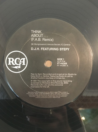 DJ H. Feat. Stefy - Think About.. (Remix) | RCA (PT 44388) - 3 DJ H. Feat. Stefy - Think About.. (Remix) | RCA (PT 44388) - 3