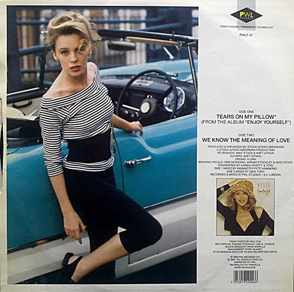 Kylie Minogue - Tears On My Pillow | PWL Records (PWLT 47) - 2