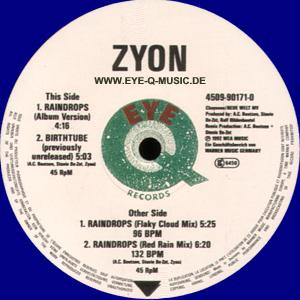 Zyon - Raindrops | Eye Q Records (4509 90171-0) - 3 Zyon - Raindrops | Eye Q Records (4509 90171-0) - 3