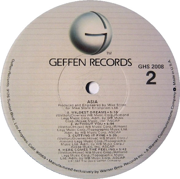 Asia - Asia | Geffen Records (GHS 2008) - 4