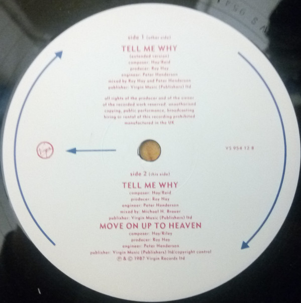 This Way Up - Tell Me Why | Virgin (VS 954-12) - 3