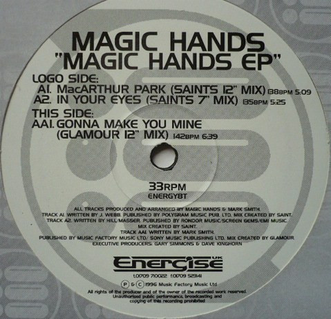 Magic Hands - Magic Hands EP | Energise Records (ENERGY8T) - 3