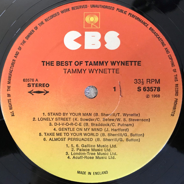 The Best Of Tammy Wynette (Featuring: Stand By Your Man)