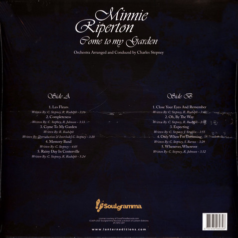 Minnie Riperton - Come To My Garden | Soulgramma (SOULG001) - 2 Minnie Riperton - Come To My Garden | Soulgramma (SOULG001) - 2