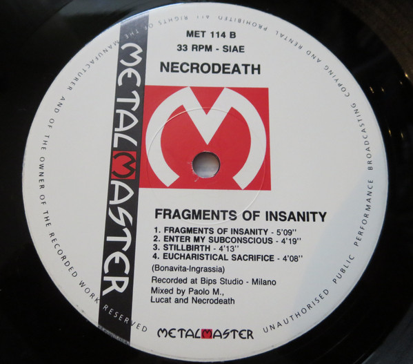Necrodeath - Fragments Of Insanity | Metalmaster (MET 114) - 4 Necrodeath - Fragments Of Insanity | Metalmaster (MET 114) - 4