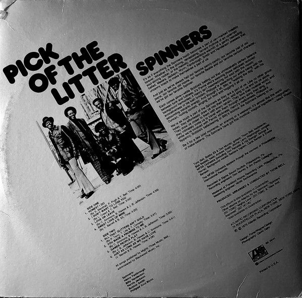 Spinners - Pick Of The Litter | Atlantic (SD 18141) - 3 Spinners - Pick Of The Litter | Atlantic (SD 18141) - 3