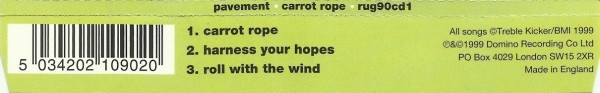 Pavement - Carrot Rope | Domino (rug90cd1) - 3