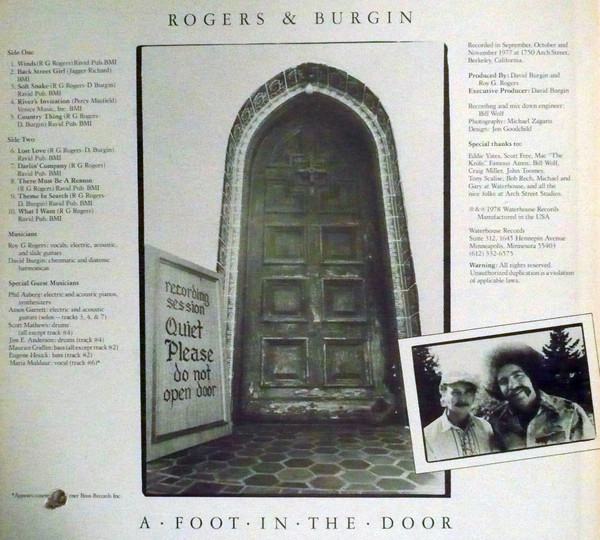 Rogers & Burgin - A Foot In The Door | Waterhouse Records (Waterhouse Records 3) - 2 Rogers & Burgin - A Foot In The Door | Waterhouse Records (Waterhouse Records 3) - 2