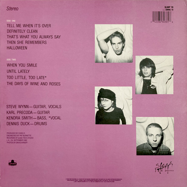 The Dream Syndicate - The Days Of Wine And Roses | London Records (SLMP 19) - 2