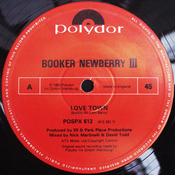 Booker Newberry III - Love Town / Doin' What Comes Naturally | Polydor (POSPX 613) - 2