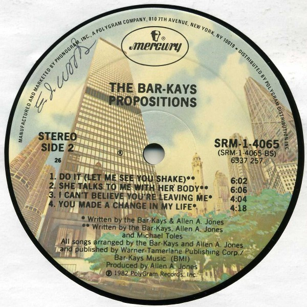 Bar-Kays - Propositions | Mercury (SRM-1-4065) - 4