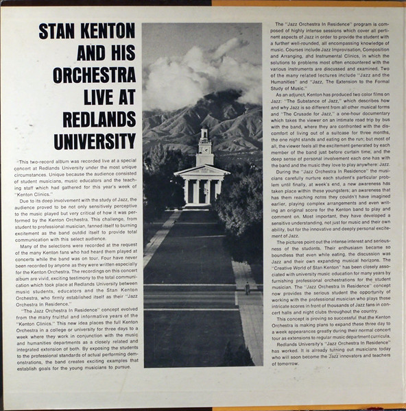 Stan Kenton And His Orchestra - Live At Redlands University | Creative World (ST-1015) - 2