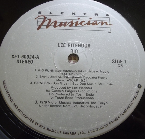 Lee Ritenour - Rio | Elektra Musician (XE1-60024) - 3 Lee Ritenour - Rio | Elektra Musician (XE1-60024) - 3