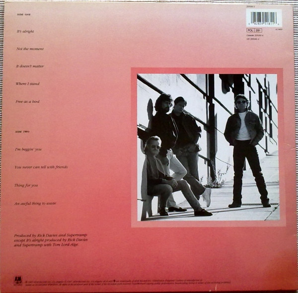 Supertramp - Free As A Bird | A&M Records (395181-1) - 2 Supertramp - Free As A Bird | A&M Records (395181-1) - 2