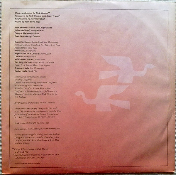 Supertramp - Free As A Bird | A&M Records (395181-1) - 4 Supertramp - Free As A Bird | A&M Records (395181-1) - 4