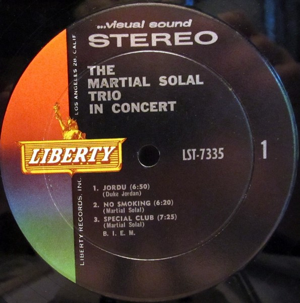Martial Solal Trio - The Martial Solal Trio In Concert | Liberty (LST-7335) - 3