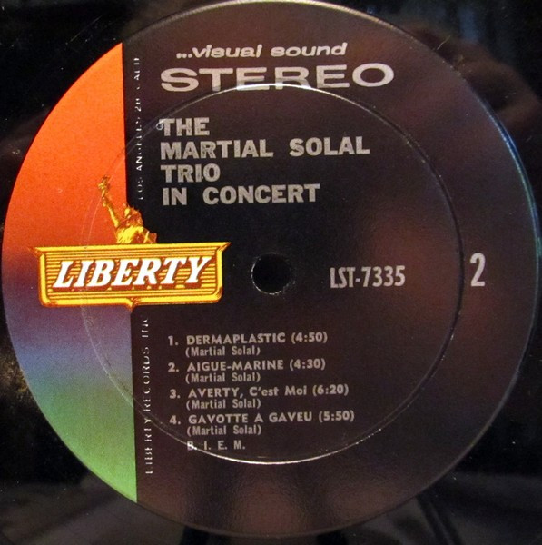 Martial Solal Trio - The Martial Solal Trio In Concert | Liberty (LST-7335) - 4
