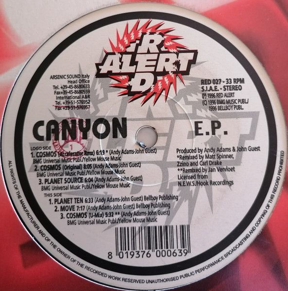 Canyon - E.P. | Red Alert (RED 027) - main Canyon - E.P. | Red Alert (RED 027) - main