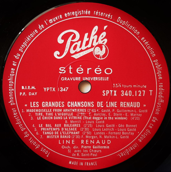 Line Renaud - Les Grandes Chansons De Line Renaud | Pathé (SPTX 340127) - 4