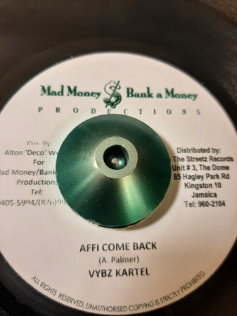 Vybz Kartel - Affi Come Back | Mad Money $ Bank A Money Production (none) - main