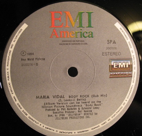 Maria Vidal - Body Rock | EMI America (2005116) - 3