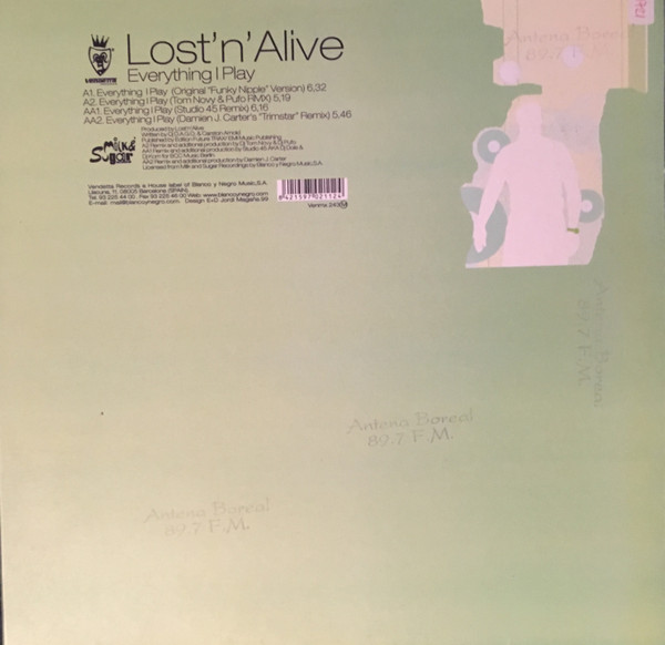 Lost 'N' Alive - Everything I Play | Vendetta Records (VENMX 243 (M)) - main