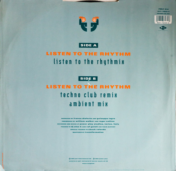 K3M - Listen To The Rhythm | PWL International (PWLT 214) - 2 K3M - Listen To The Rhythm | PWL International (PWLT 214) - 2