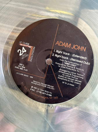 Adam John - The Right Track | Twenty Four Track Records (24 TK # 1944) - main Adam John - The Right Track | Twenty Four Track Records (24 TK # 1944) - main