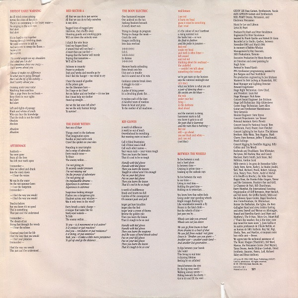 Rush - Grace Under Pressure | Mercury (818 476-1 M-1) - 4 Rush - Grace Under Pressure | Mercury (818 476-1 M-1) - 4