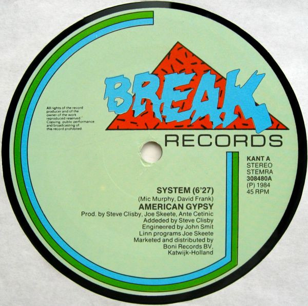 American Gypsy - You're In My System | Break Records (308480) - 2