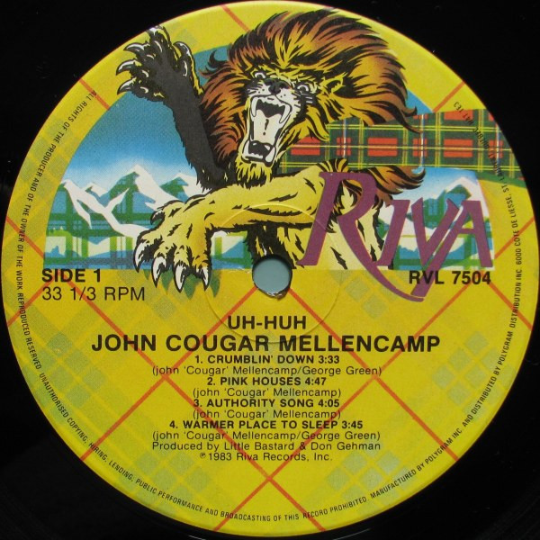 John Cougar Mellencamp - Uh-Huh | Riva (RVL 7504) - 3