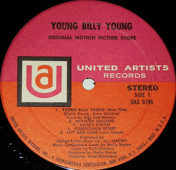Shelly Manne - Young Billy Young - Original Motion Picture Score | United Artists Records (UAS 5199) - 3 Shelly Manne - Young Billy Young - Original Motion Picture Score | United Artists Records (UAS 5199) - 3