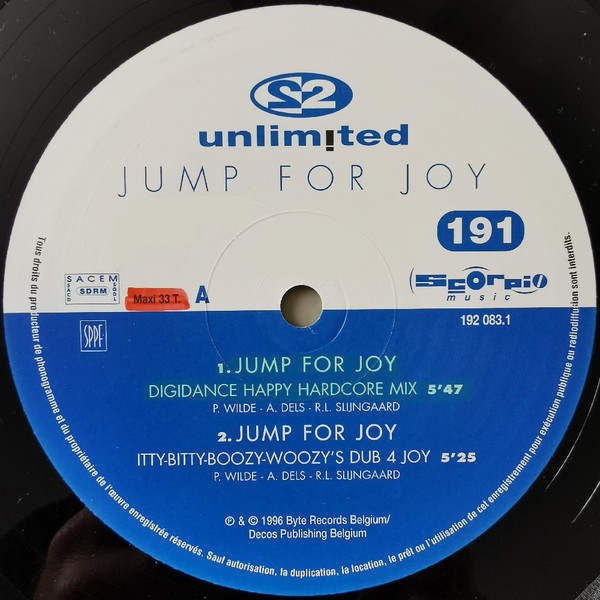 2 Unlimited - Jump For Joy | Scorpio Music (192 083-1) - 4 2 Unlimited - Jump For Joy | Scorpio Music (192 083-1) - 4