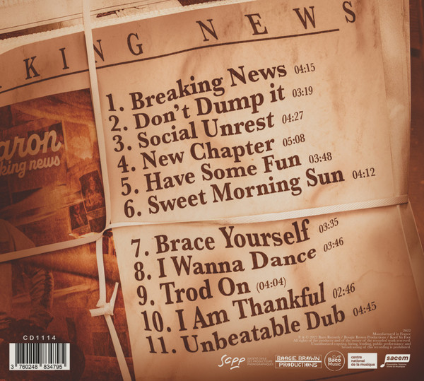 Clinton Fearon - Breaking News | Baco Records (CD1114) - 2 Clinton Fearon - Breaking News | Baco Records (CD1114) - 2