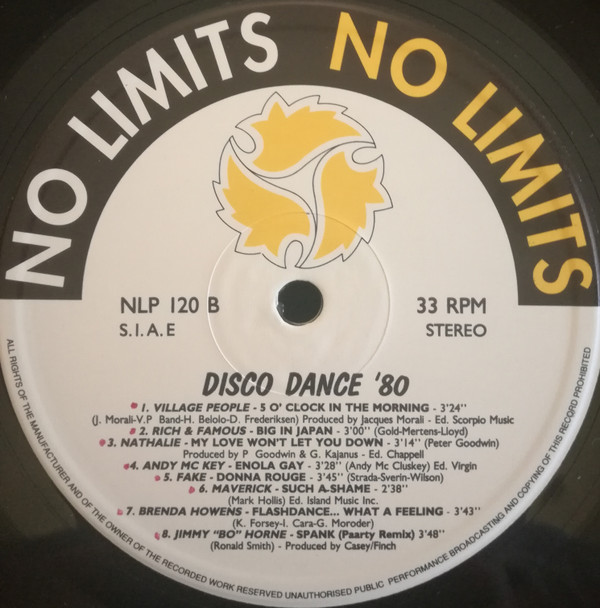 Various - Disco Dance '80 | No Limits (NLP 120) - 4