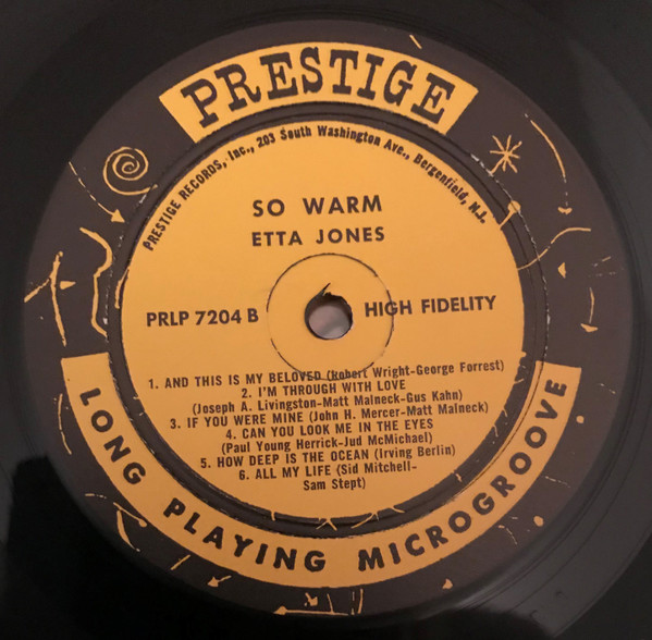 Etta Jones And Strings - So Warm | Prestige (PR 7204) - 4