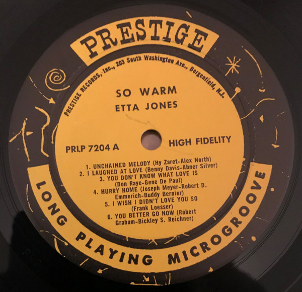 Etta Jones And Strings - So Warm | Prestige (PR 7204) - 3