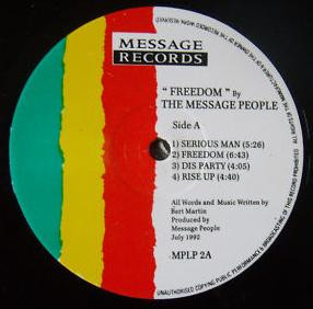 Bert Martin And The Message People - Freedom | Message Records (MPLP 2) - 4 Bert Martin And The Message People - Freedom | Message Records (MPLP 2) - 4