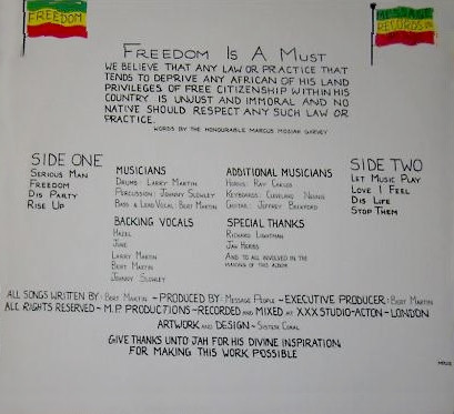 Bert Martin And The Message People - Freedom | Message Records (MPLP 2) - 2 Bert Martin And The Message People - Freedom | Message Records (MPLP 2) - 2