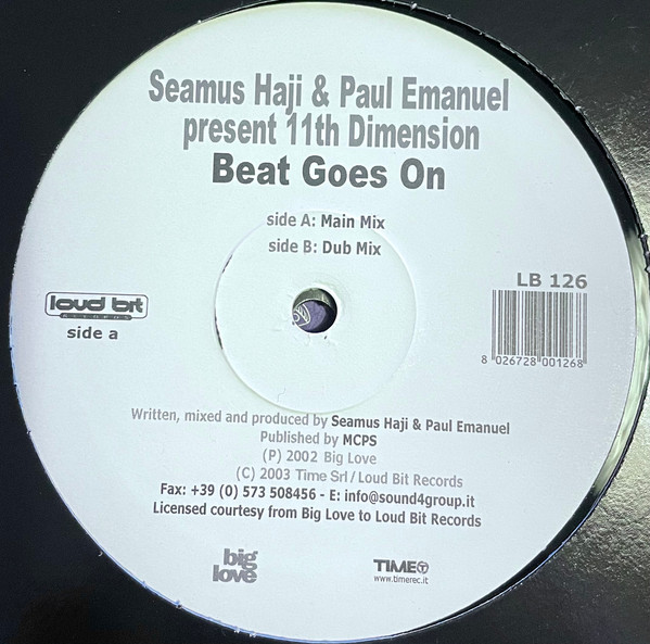 Haji & Emanuel Present 11th Dimension - Beat Goes On | Loud Bit Records (LB 126)
