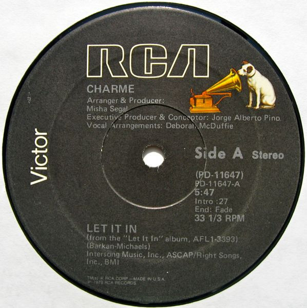 Charme - Let It In | RCA Victor (PD-11647) - main