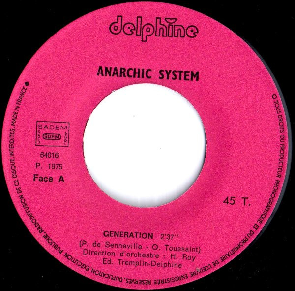 Anarchic System - Generation / Wish To Know Why | Delphine (64 016) - 2