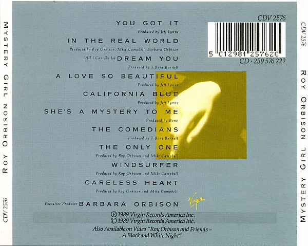 Roy Orbison - Mystery Girl | Virgin (CDV 2576) - 2
